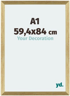 Fotolijst A1 - 59,4x84 cm - Goud Glans - MDF - Mura - 59.4x84 cm