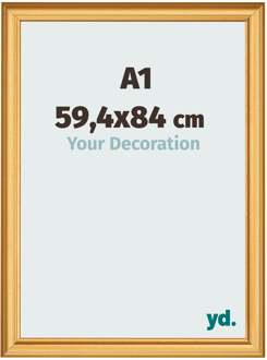 Fotolijst A1 - 59,4x84 cm - Goud Mat - MDF - Lazio - 59.4x84 cm