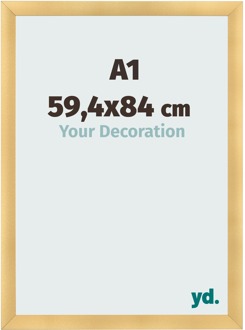Fotolijst A1 - 59,4x84 cm - Goud Mat - MDF - Pisa - 59.4x84 cm