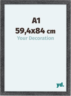 Fotolijst A1 - 59,4x84 cm - Grijs Geveegd - MDF - Como - 59.4x84 cm