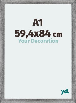 Fotolijst A1 - 59,4x84 cm - Grijs Geveegd - MDF - Mura - 59.4x84 cm