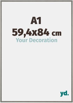Fotolijst A1 - 59,4x84 cm - Mercury Structuur - Aluminium - New York - 59.4x84 cm