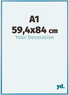 Fotolijst A1 - 59,4x84 cm - Staal Blauw - Aluminium - Austin - 59.4x84 cm