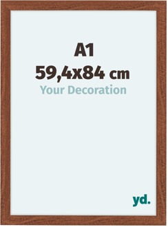 Fotolijst A1 - 59,4x84 cm - Walnoot - MDF - Como - 59.4x84 cm