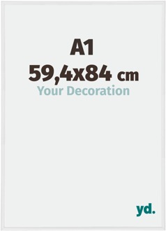 Fotolijst A1 - 59,4x84 cm - Wit Hoogglans - Kunststof - Annecy - 59.4x84 cm