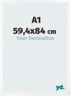 Fotolijst A1 - 59,4x84 cm - Wit Hoogglans - MDF - Bologna - 59.4x84 cm
