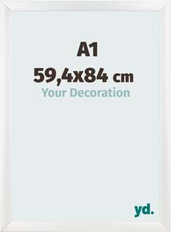 Fotolijst A1 - 59,4x84 cm - Wit Hoogglans - MDF - Pisa - 59.4x84 cm