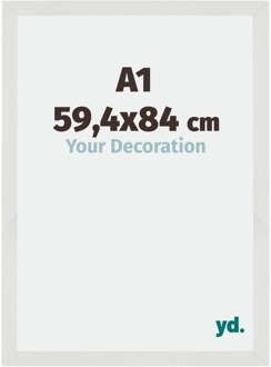 Fotolijst A1 - 59,4x84 cm - Wit Mat - MDF - Mura - 59.4x84 cm