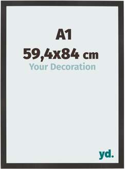 Fotolijst A1 - 59,4x84 cm - Zwart Mat - MDF - Bologna - 59.4x84 cm