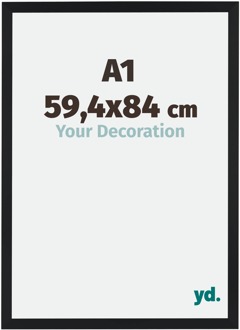 Fotolijst A1 - 59,4x84 cm - Zwart Mat - MDF - Catania - 59.4x84 cm