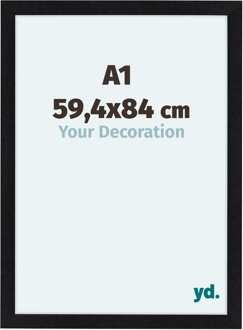 Fotolijst A1 - 59,4x84 cm - Zwart Mat - MDF - Como - 59.4x84 cm