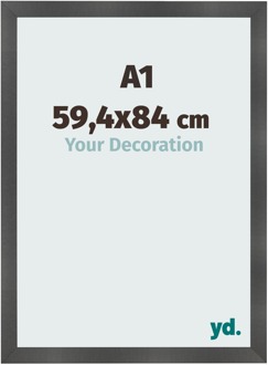 Fotolijst A1 - 59,4x84 cm - Zwart Mat - MDF - Pisa - 59.4x84 cm