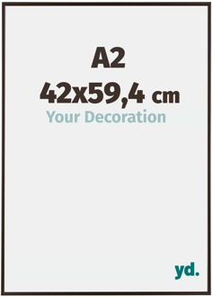 Fotolijst A2 - 42x59,4 cm - Antraciet - Kunststof - Evry - 42x59.4 cm