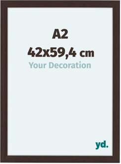 Fotolijst A2 - 42x59,4 cm - Eiken Donker - MDF - Como - 42x59.4 cm