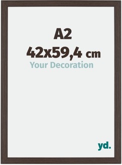 Fotolijst A2 - 42x59,4 cm - Eiken Donker - MDF - Mura - 42x59.4 cm