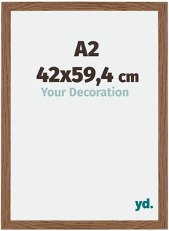 Fotolijst A2 - 42x59,4 cm - Eiken Rustiek - MDF - Mura - 42x59.4 cm