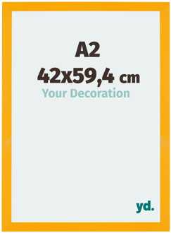 Fotolijst A2 - 42x59,4 cm - Geel - MDF - Mura - 42x59.4 cm