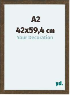 Fotolijst A2 - 42x59,4 cm - Goud Antiek - MDF - Como - 42x59.4 cm