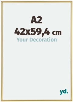Fotolijst A2 - 42x59,4 cm - Goud - Kunststof - Annecy - 42x59.4 cm