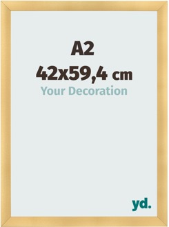 Fotolijst A2 - 42x59,4 cm - Goud Mat - MDF - Pisa - 42x59.4 cm