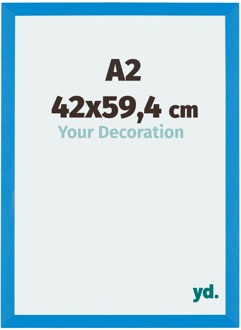 Fotolijst A2 - 42x59,4 cm - Helder Blauw - MDF - Mura - 42x59.4 cm