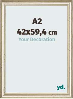 Fotolijst A2 - 42x59,4 cm - Metaalglans - MDF - Lazio - 42x59.4 cm