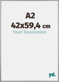 Fotolijst A2 - 42x59,4 cm - Platina - Aluminium - Kent - 42x59.4 cm