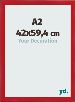 Fotolijst A2 - 42x59,4 cm - Rood - MDF - Pisa - 42x59.4 cm