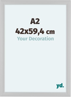 Fotolijst A2 - 42x59,4 cm - Wit Hoogglans - MDF - Como - 42x59.4 cm