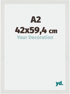 Fotolijst A2 - 42x59,4 cm - Wit Mat - MDF - Mura - 42x59.4 cm