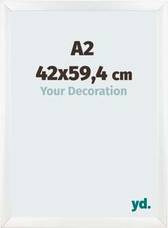 Fotolijst A2 - 42x59,4 cm - Wit Mat - MDF - Pisa - 42x59.4 cm