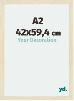 Fotolijst A2 - 42x59,4 cm - Zand Geveegd - MDF - Mura - 42x59.4 cm