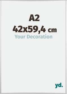 Fotolijst A2 - 42x59,4 cm - Zilver Glanzend - Aluminium - Austin - 42x59.4 cm