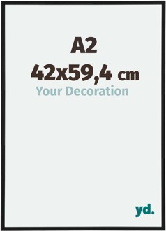 Fotolijst A2 - 42x59,4 cm - Zwart Mat - Kunststof - Antony - 42x59.4 cm