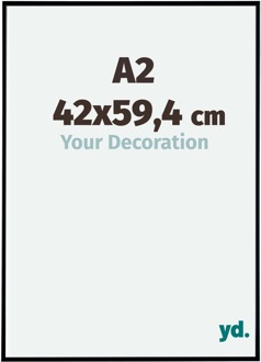 Fotolijst A2 - 42x59,4 cm - Zwart Mat - Kunststof - Evry - 42x59.4 cm