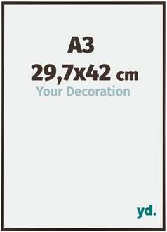 Fotolijst A3 - 29,7x42 cm - Antraciet - Kunststof - Evry - 29.7x42 cm