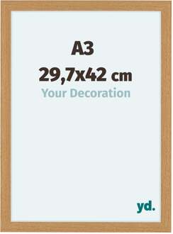 Fotolijst A3 - 29,7x42 cm - Beuken - MDF - Como - 29.7x42 cm