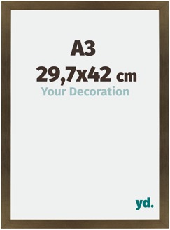 Fotolijst A3 - 29,7x42 cm - Brons Decor - MDF - Mura - 29.7x42 cm