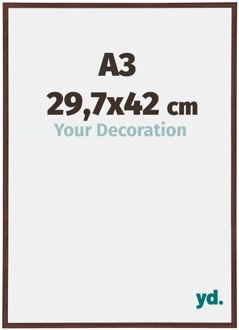Fotolijst A3 - 29,7x42 cm - Bruin - Kunststof - Annecy - 29.7x42 cm