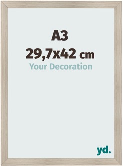 Fotolijst A3 - 29,7x42 cm - Eiken Licht - MDF - Pisa - 29.7x42 cm