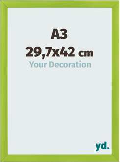 Fotolijst A3 - 29,7x42 cm - Groen - MDF - Pisa - 29.7x42 cm