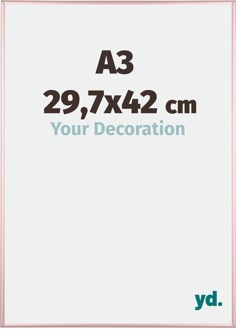 Fotolijst A3 - 29,7x42 cm - Koper - Aluminium - Kent - 29.7x42 cm