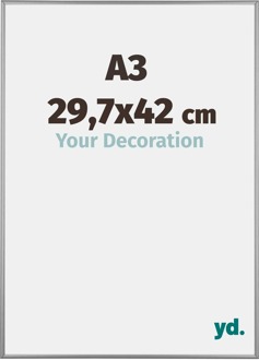 Fotolijst A3 - 29,7x42 cm - Platina - Aluminium - Kent - 29.7x42 cm