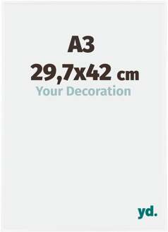 Fotolijst A3 - 29,7x42 cm - Wit Hoogglans - Kunststof - Evry - 29.7x42 cm