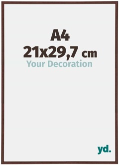 Fotolijst A4 - 21x29,7 cm - Bruin - Kunststof - Annecy - 21x29.7 cm