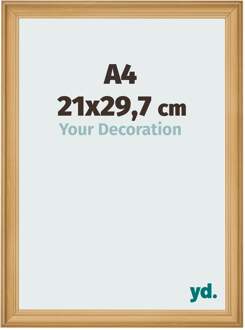 Fotolijst A4 - 21x29,7 cm - Dennen Houtnerf - MDF - Lazio - 21x29.7 cm