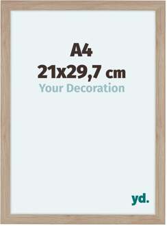 Fotolijst A4 - 21x29,7 cm - Eiken Licht - MDF - Como - 21x29.7 cm