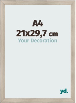 Fotolijst A4 - 21x29,7 cm - Eiken Licht - MDF - Pisa - 21x29.7 cm