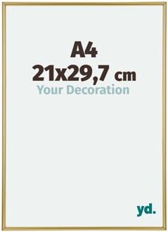 Fotolijst A4 - 21x29,7 cm - Goud - Kunststof - Annecy - 21x29.7 cm