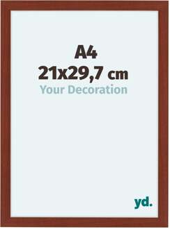 Fotolijst A4 - 21x29,7 cm - Kersen - MDF - Como - 21x29.7 cm